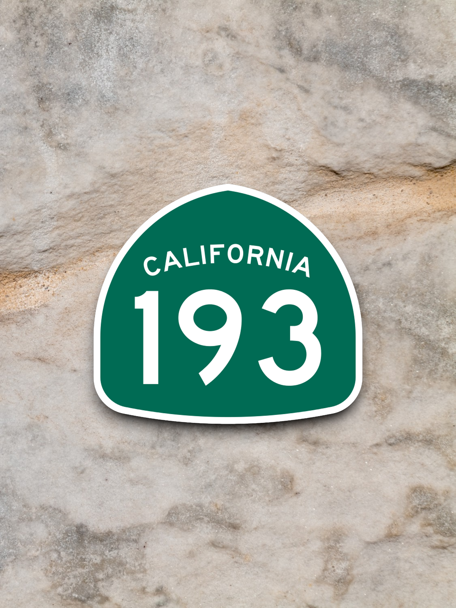 California State Route 193 Road Sign Sticker