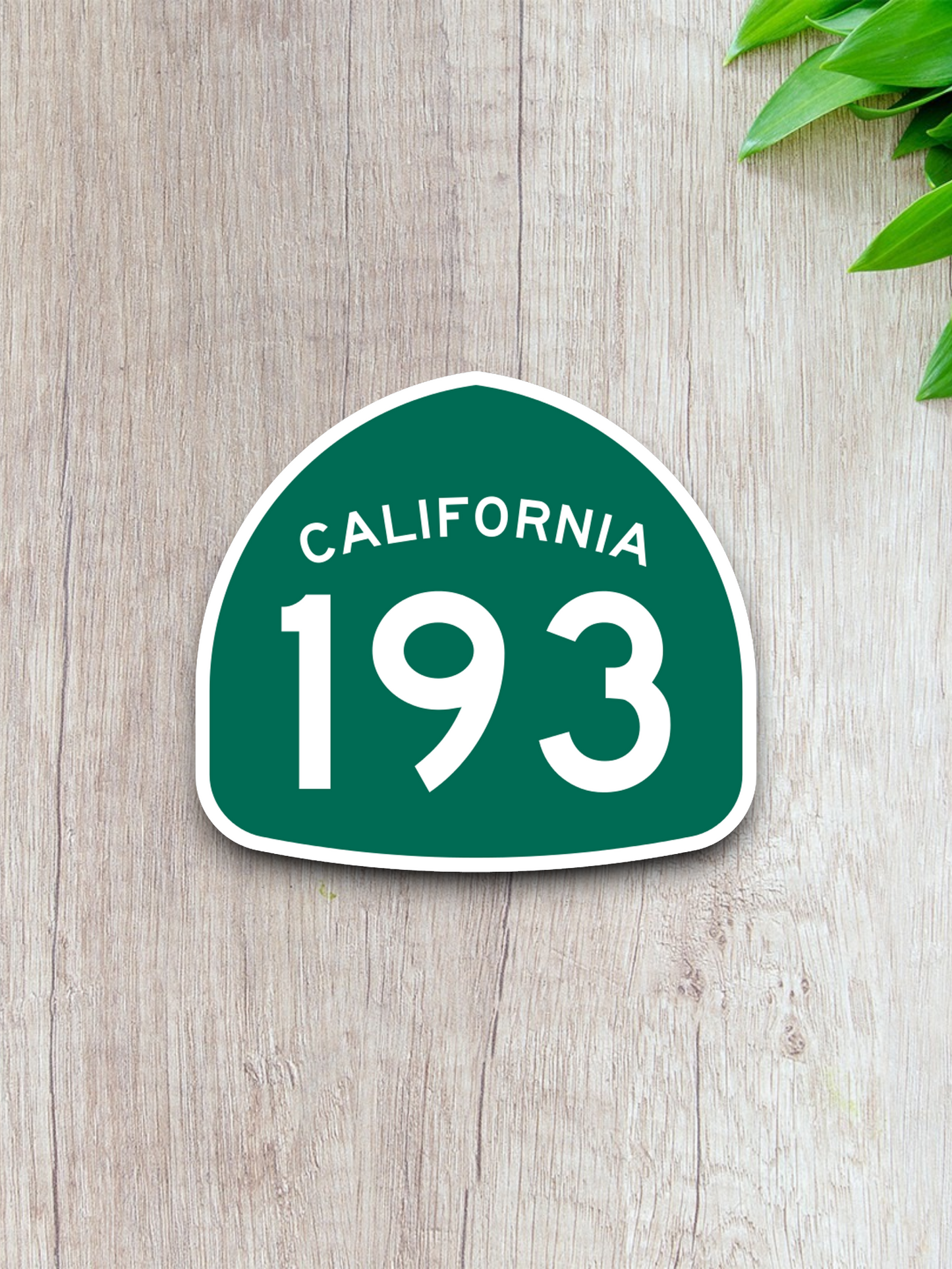 California State Route 193 Road Sign Sticker