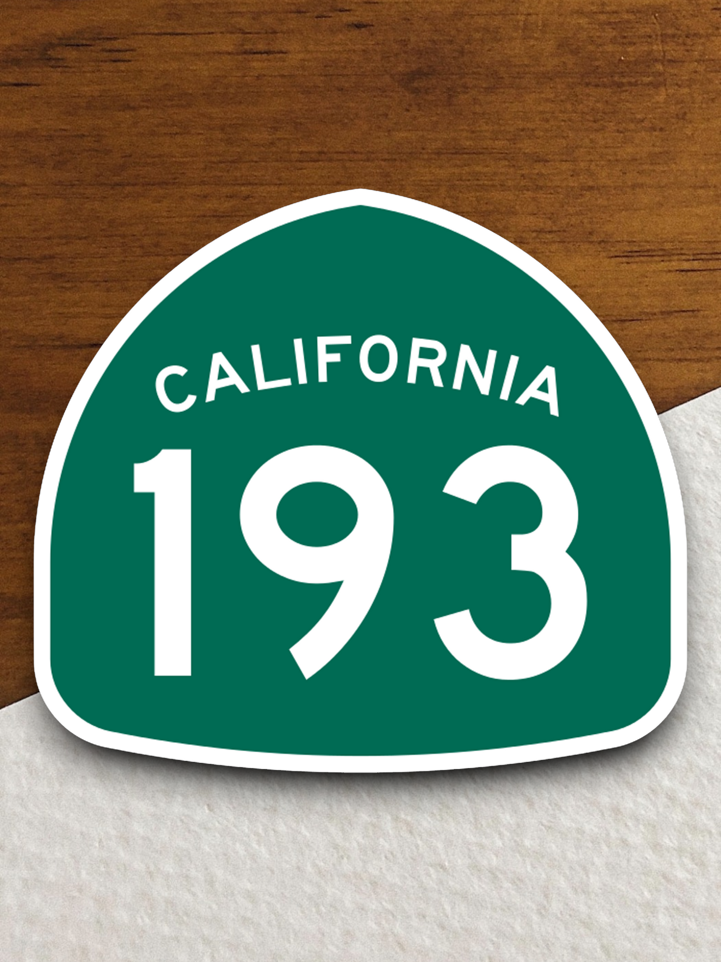 California State Route 193 Road Sign Sticker