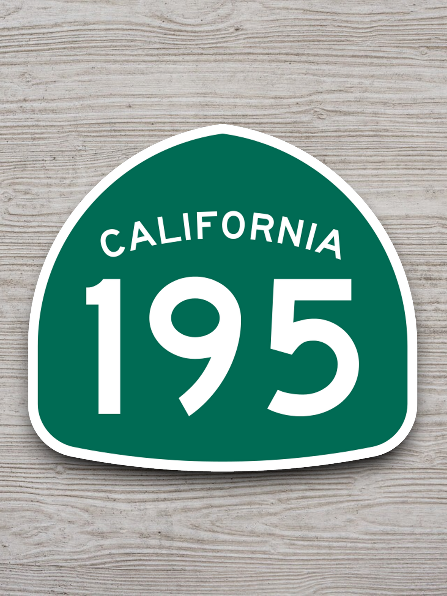 California State Route 195 Road Sign Sticker
