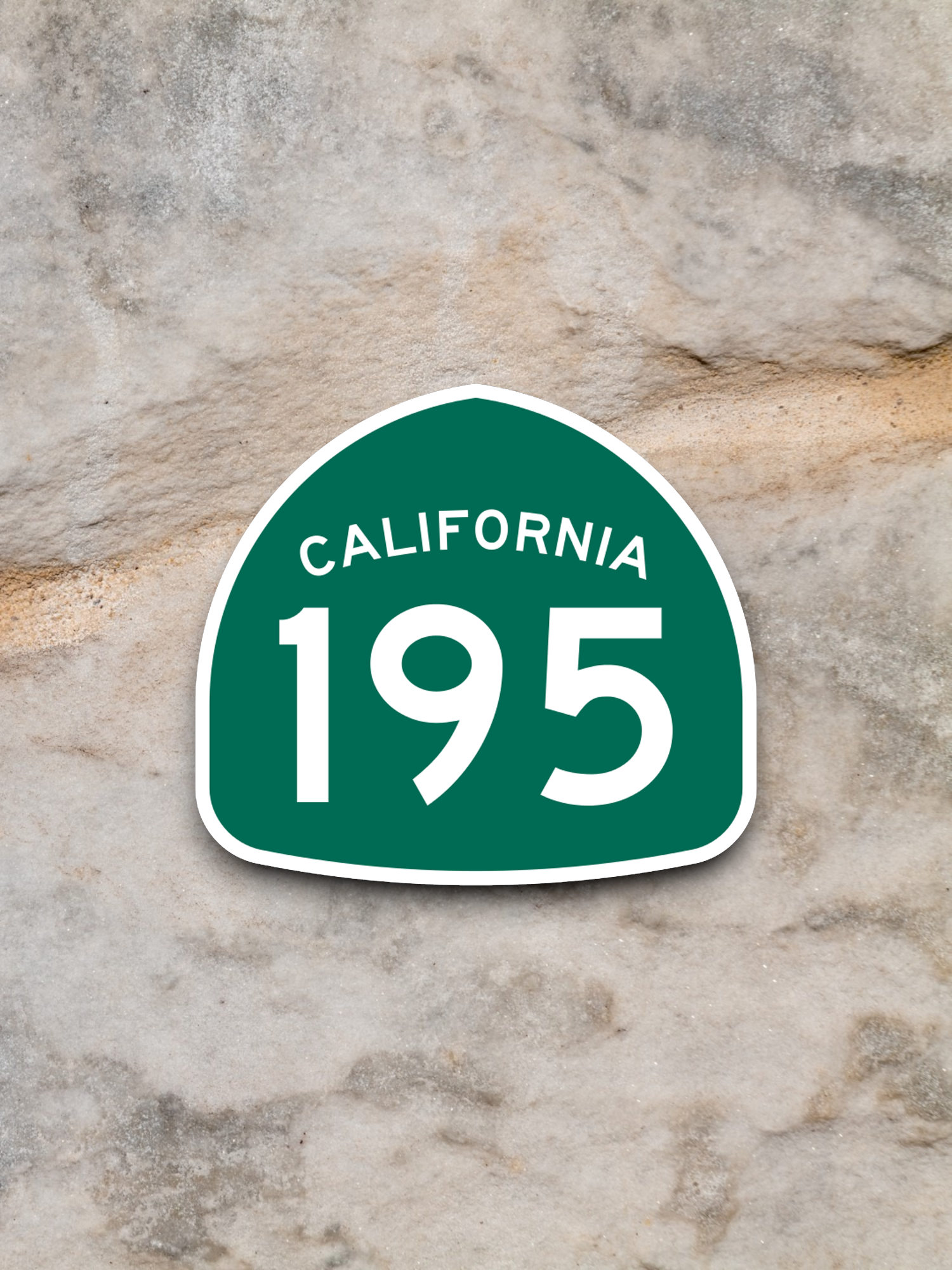 California State Route 195 Road Sign Sticker