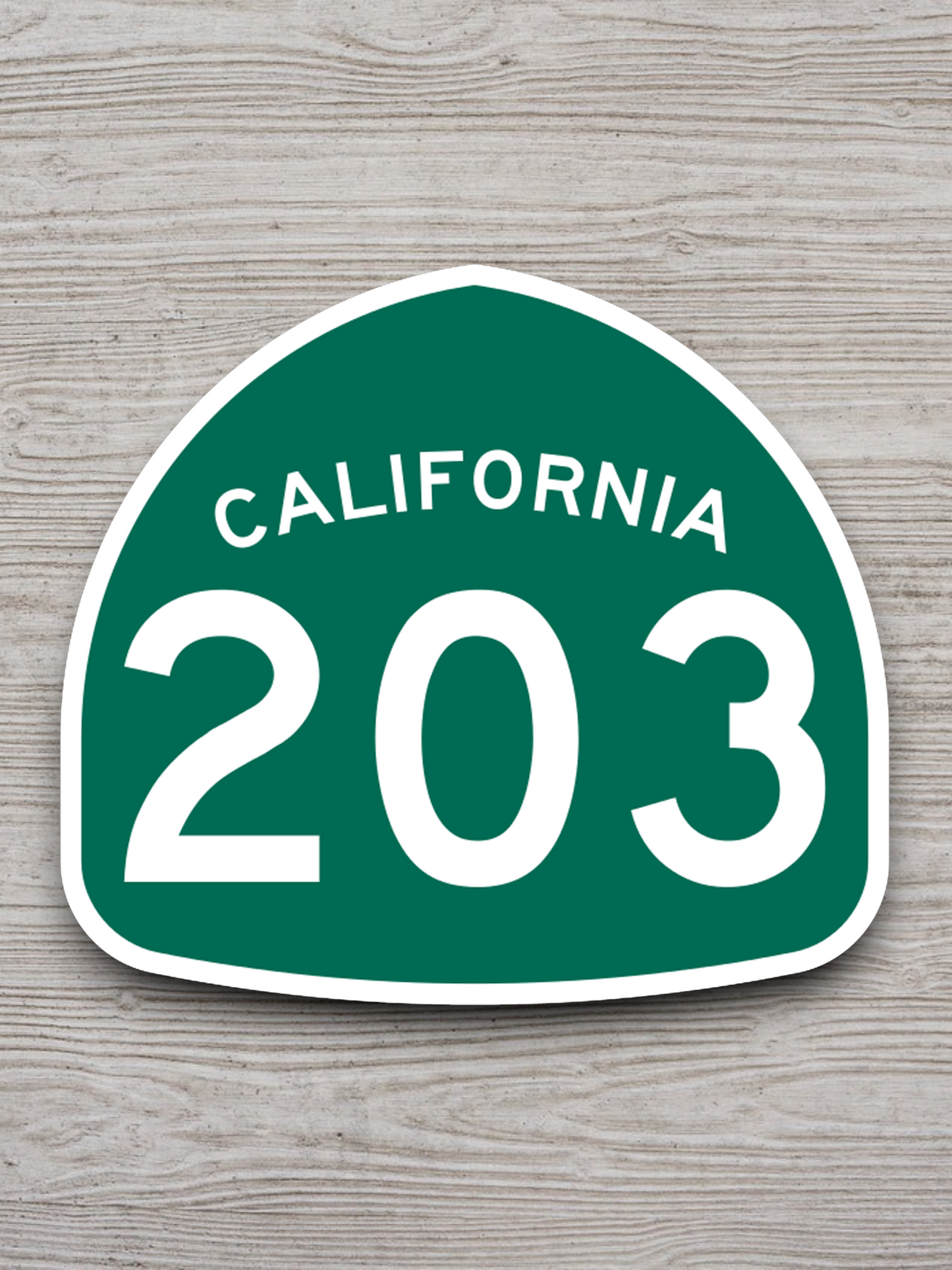 California State Route 203 Road Sign Sticker