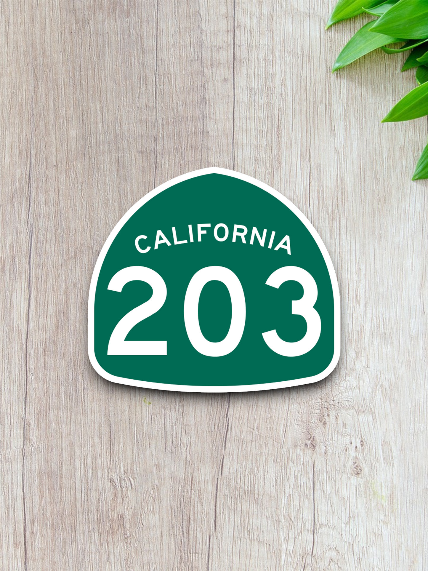 California State Route 203 Road Sign Sticker