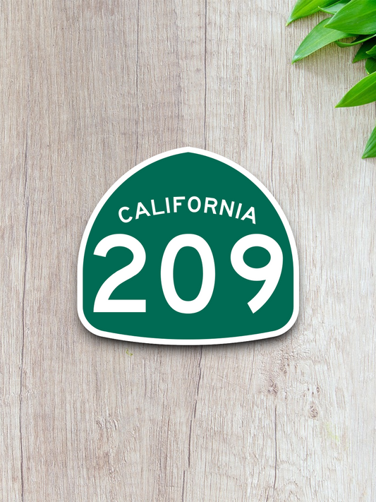 California State Route 209 Road Sign Sticker