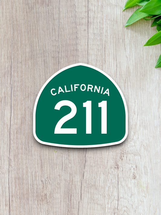 California State Route 211 Road Sign Sticker