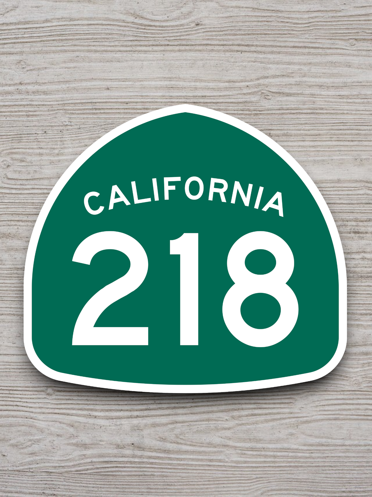 California State Route 218 Sticker