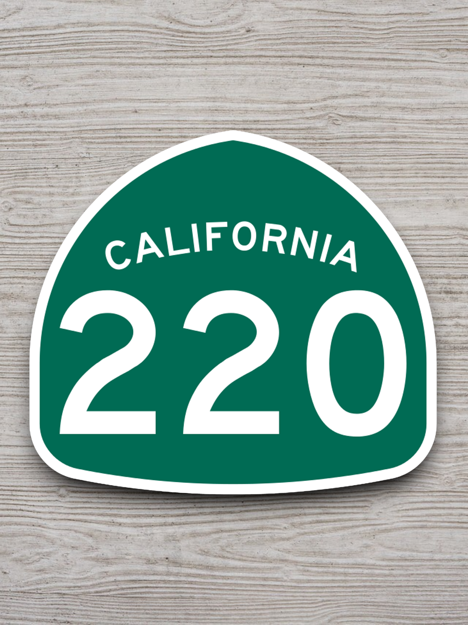California State Route 220 Road Sign Sticker