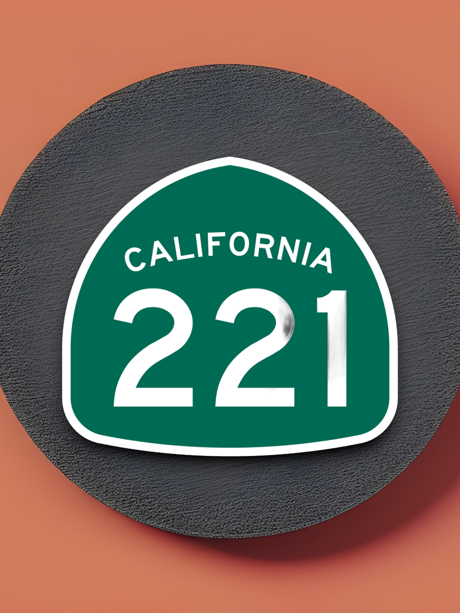 California State Route 221 Road Sign Sticker