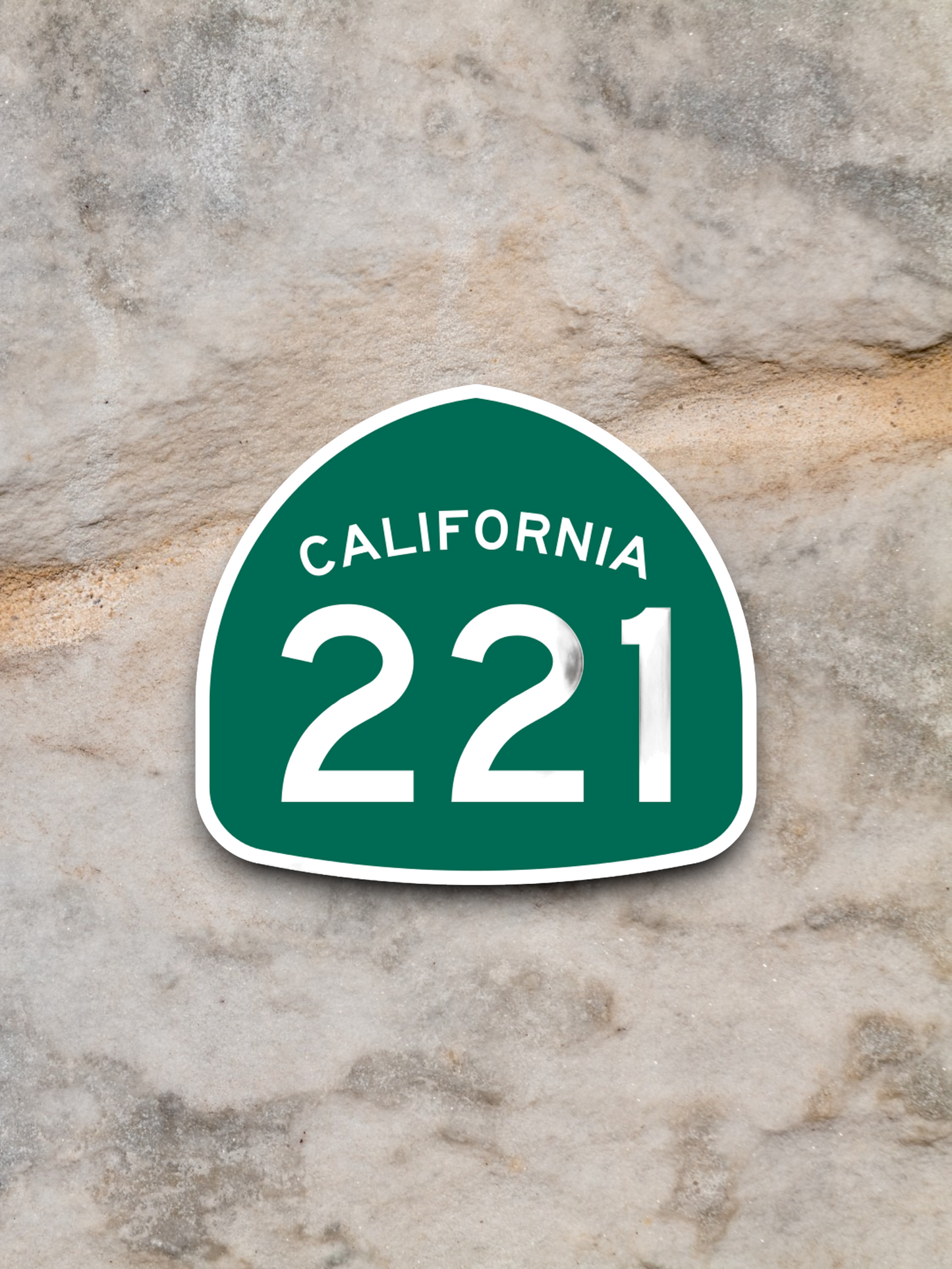 California State Route 221 Road Sign Sticker