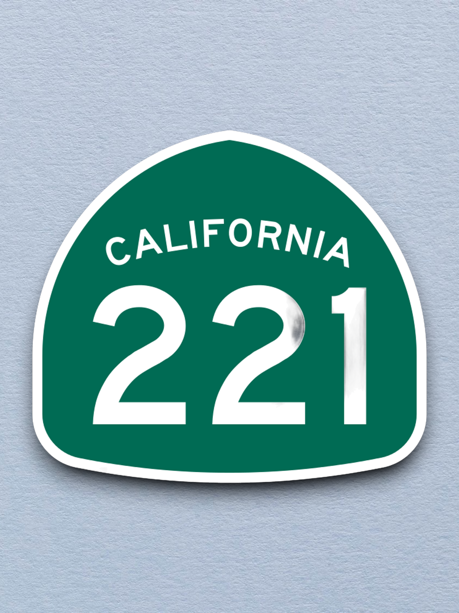 California State Route 221 Road Sign Sticker