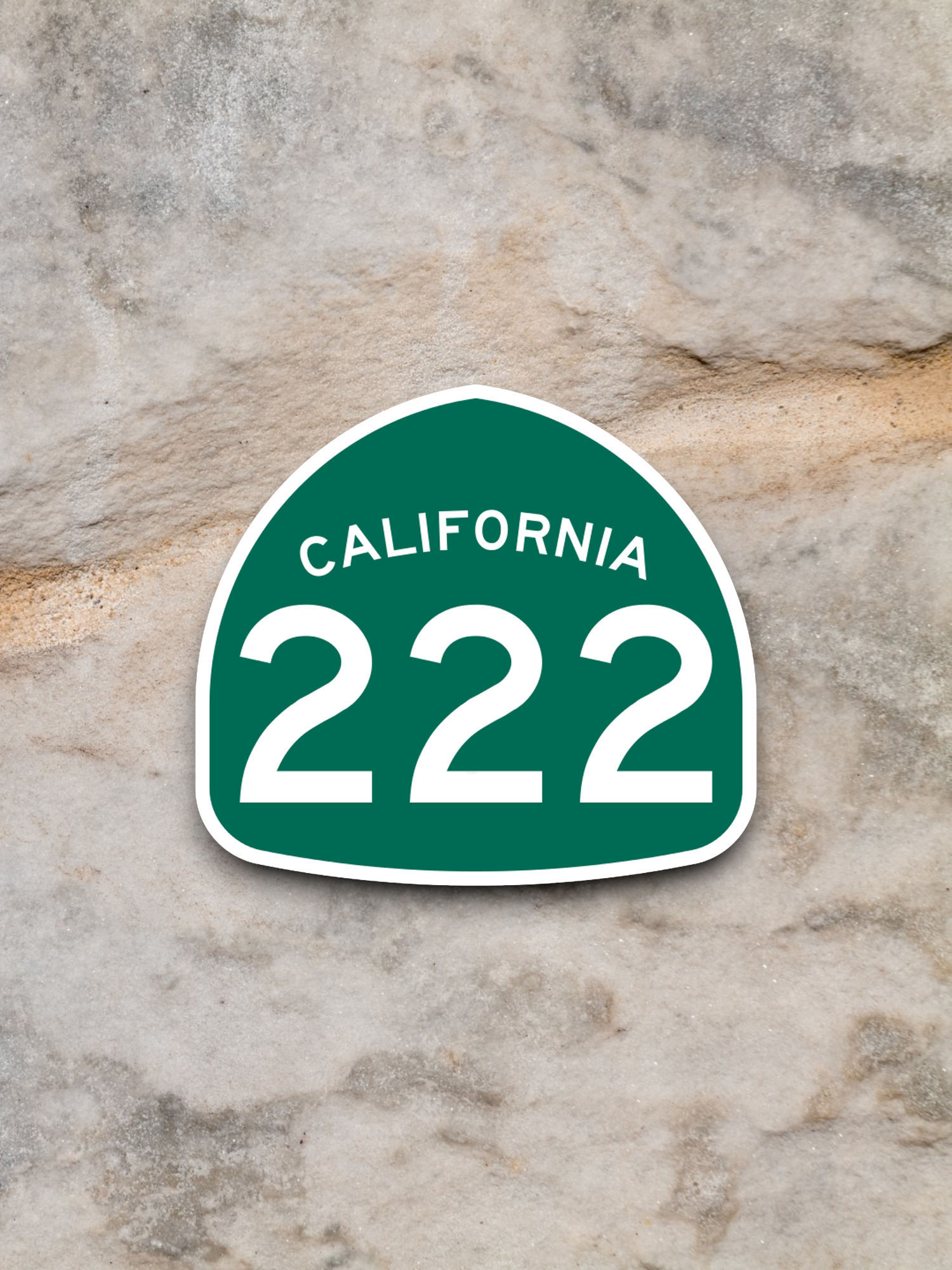 California State Route 222 Road Sign Sticker