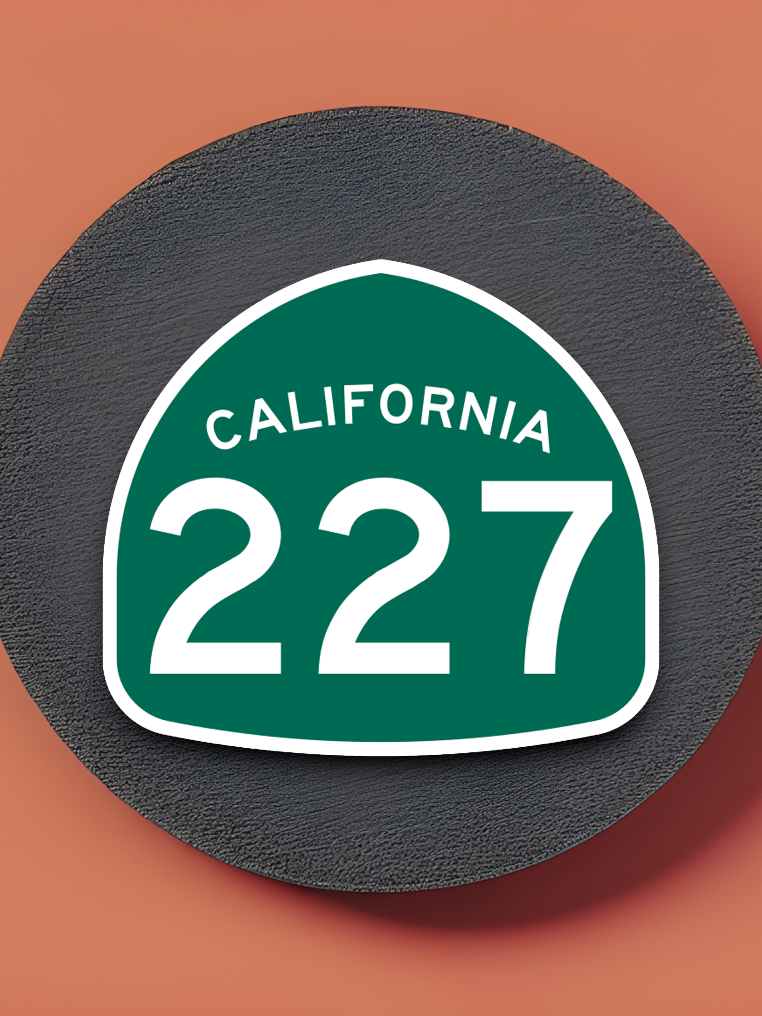 California State Route 227 Road Sign Sticker