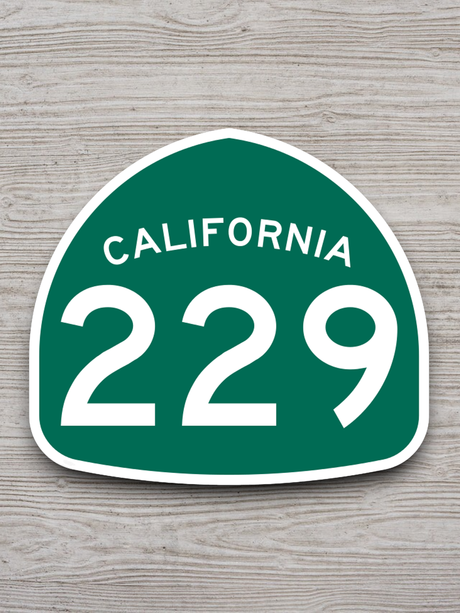 California State Route 229 Road Sign Sticker