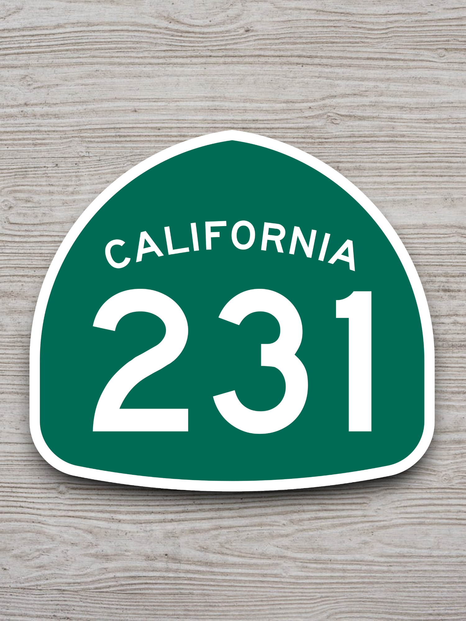 California State Route 231 Road Sign Sticker