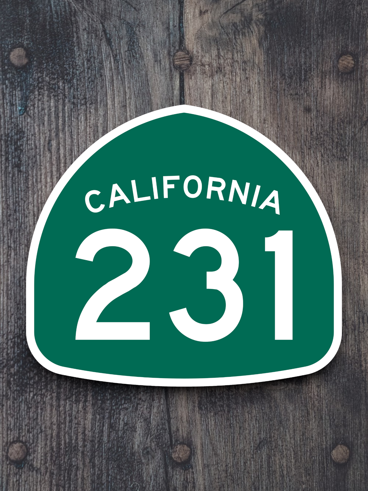 California State Route 231 Road Sign Sticker