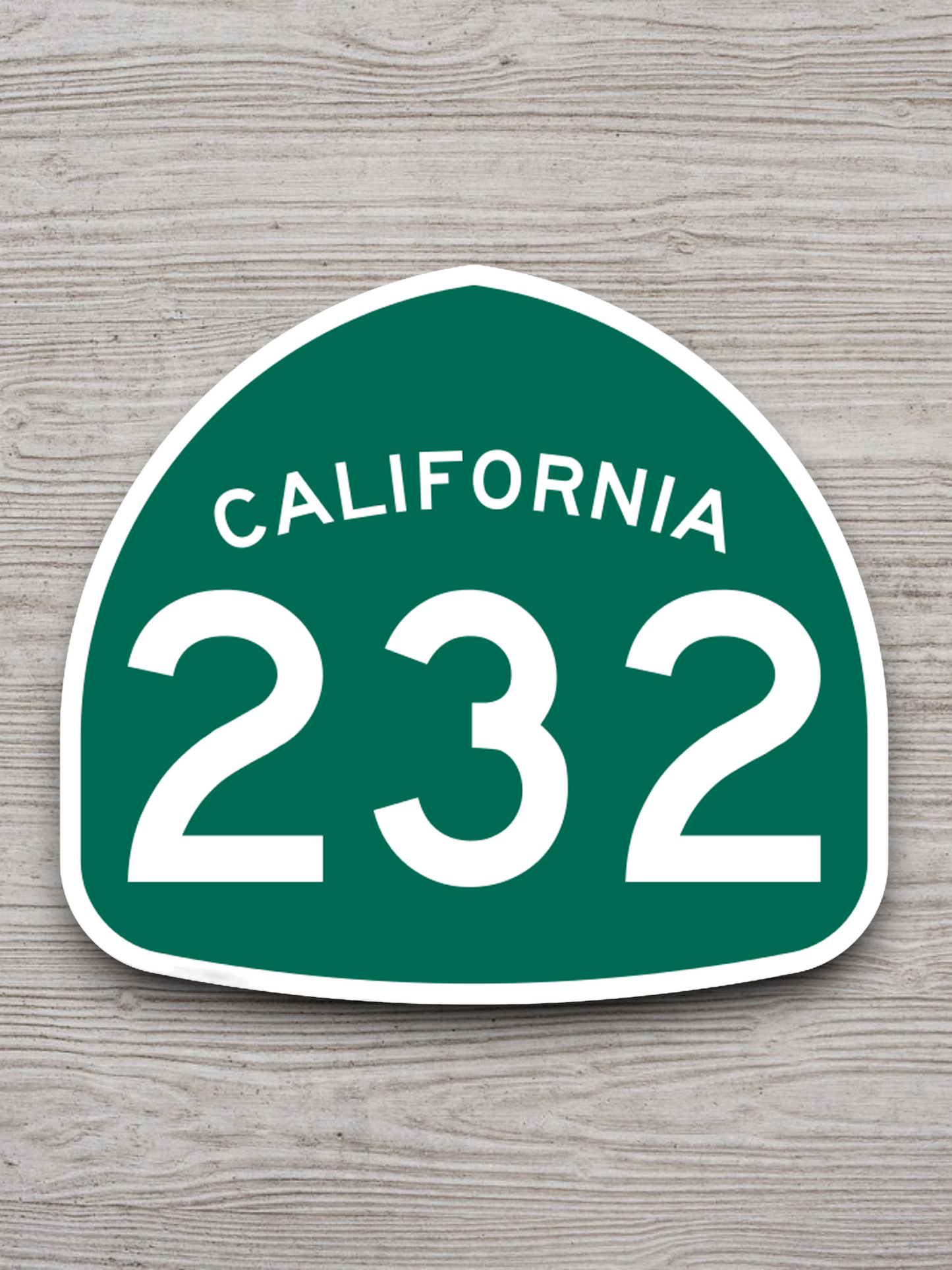 California State Route 232 Road Sign Sticker