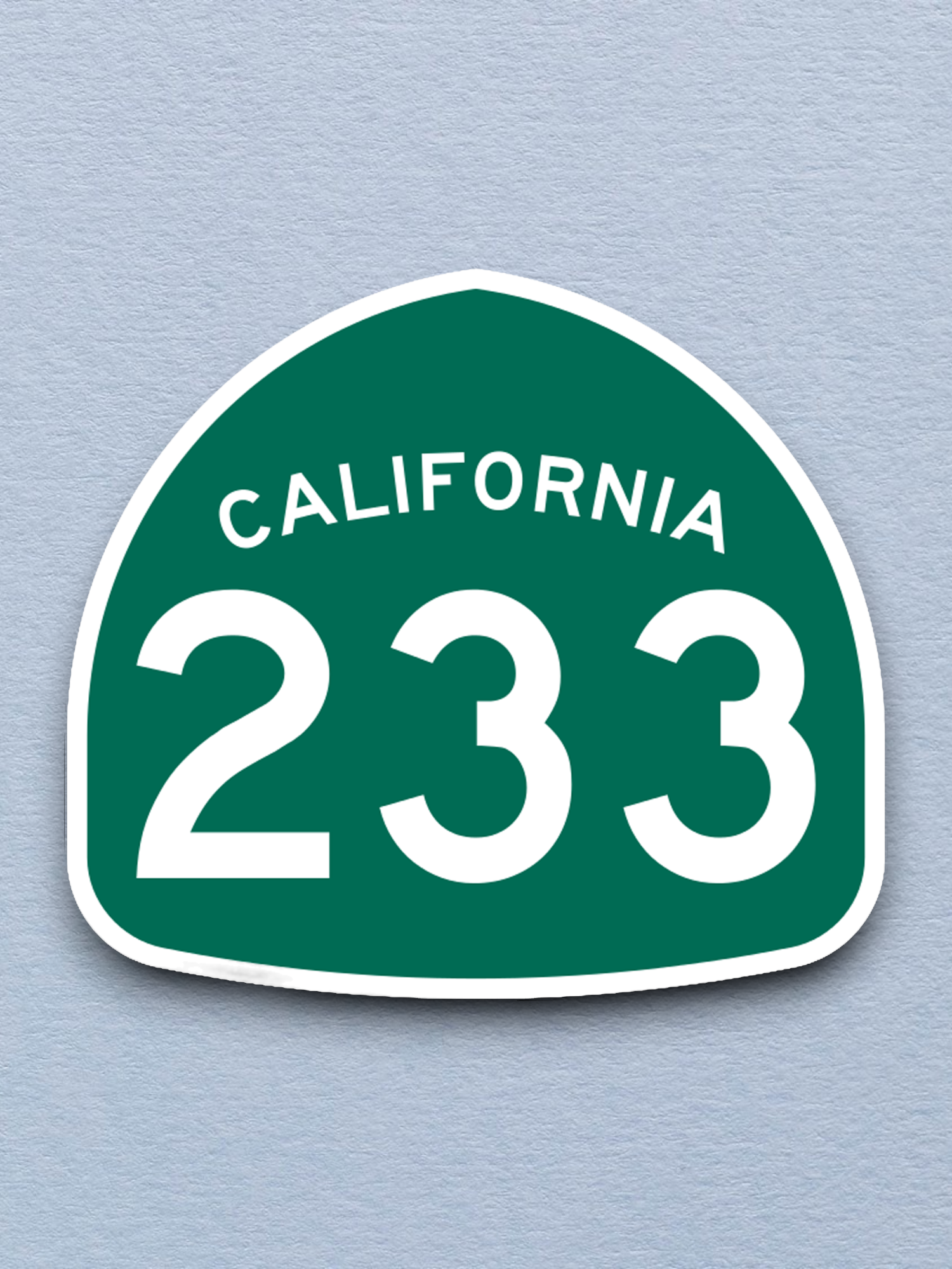 California State Route 233 Road Sign Sticker