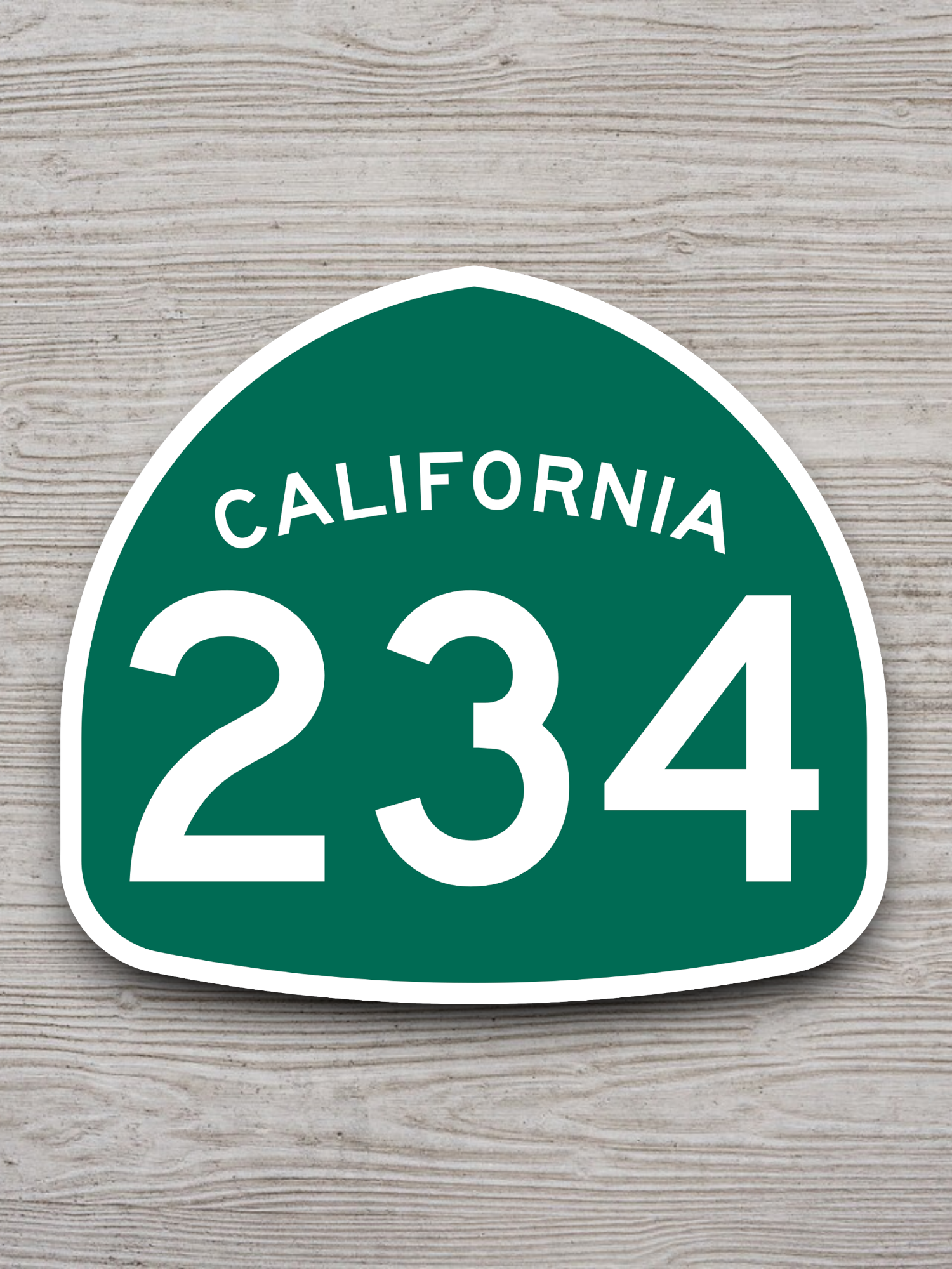 California State Route 234 Road Sign Sticker
