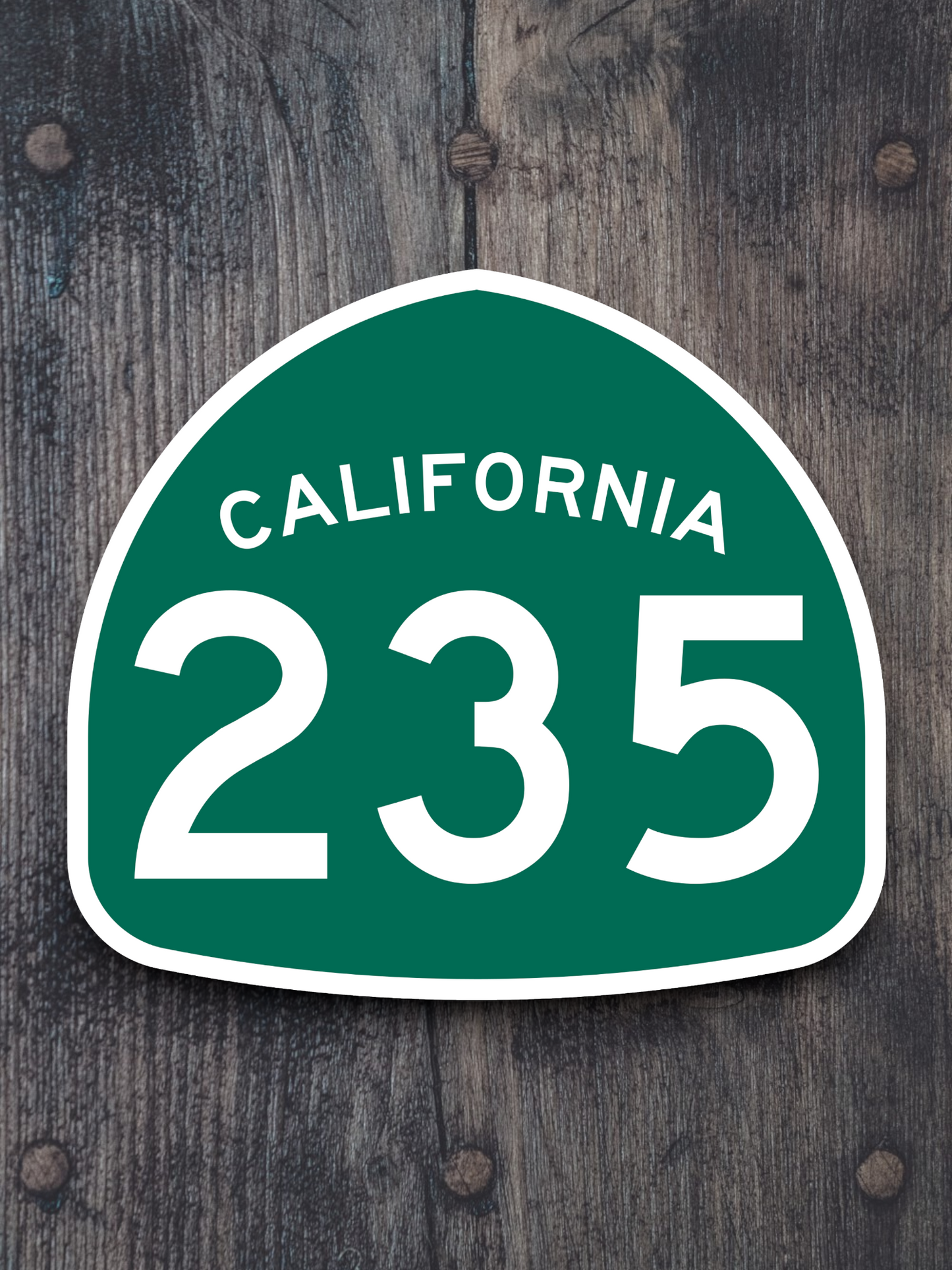 California State Route 235 Road Sign Sticker