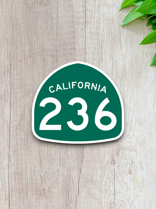California State Route 236 Sticker