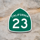 California State Route 23 Sticker