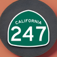 California State Route 247 Sticker