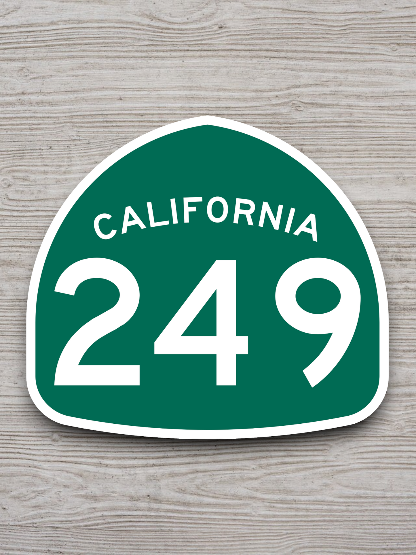 California State Route 249 Road Sign Sticker