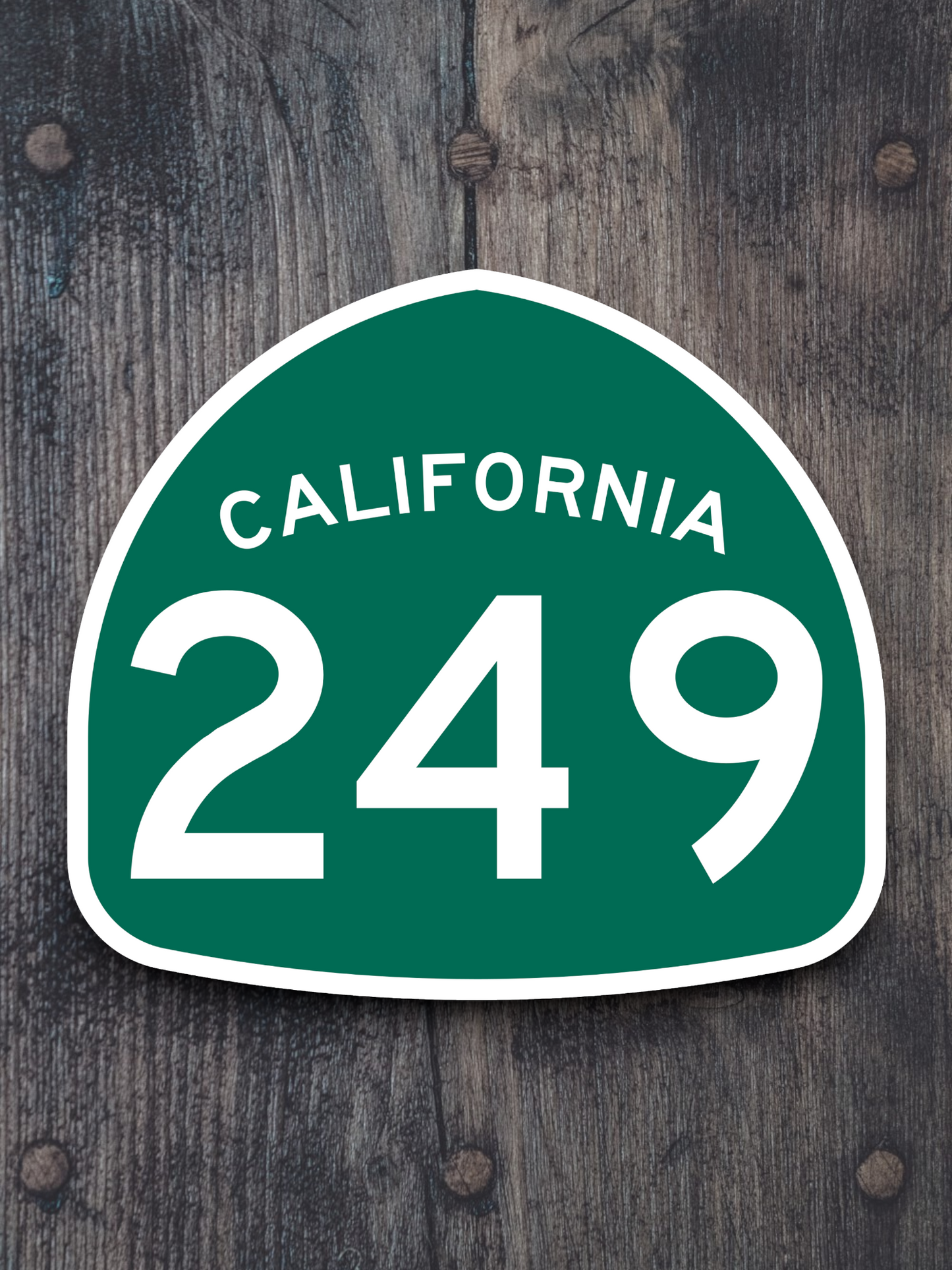 California State Route 249 Road Sign Sticker
