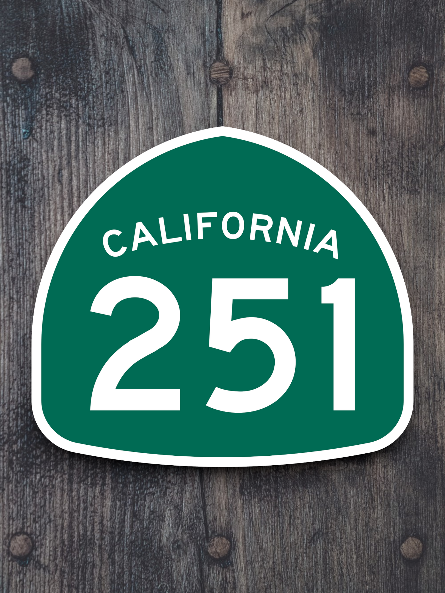 California State Route 251 Road Sign Sticker