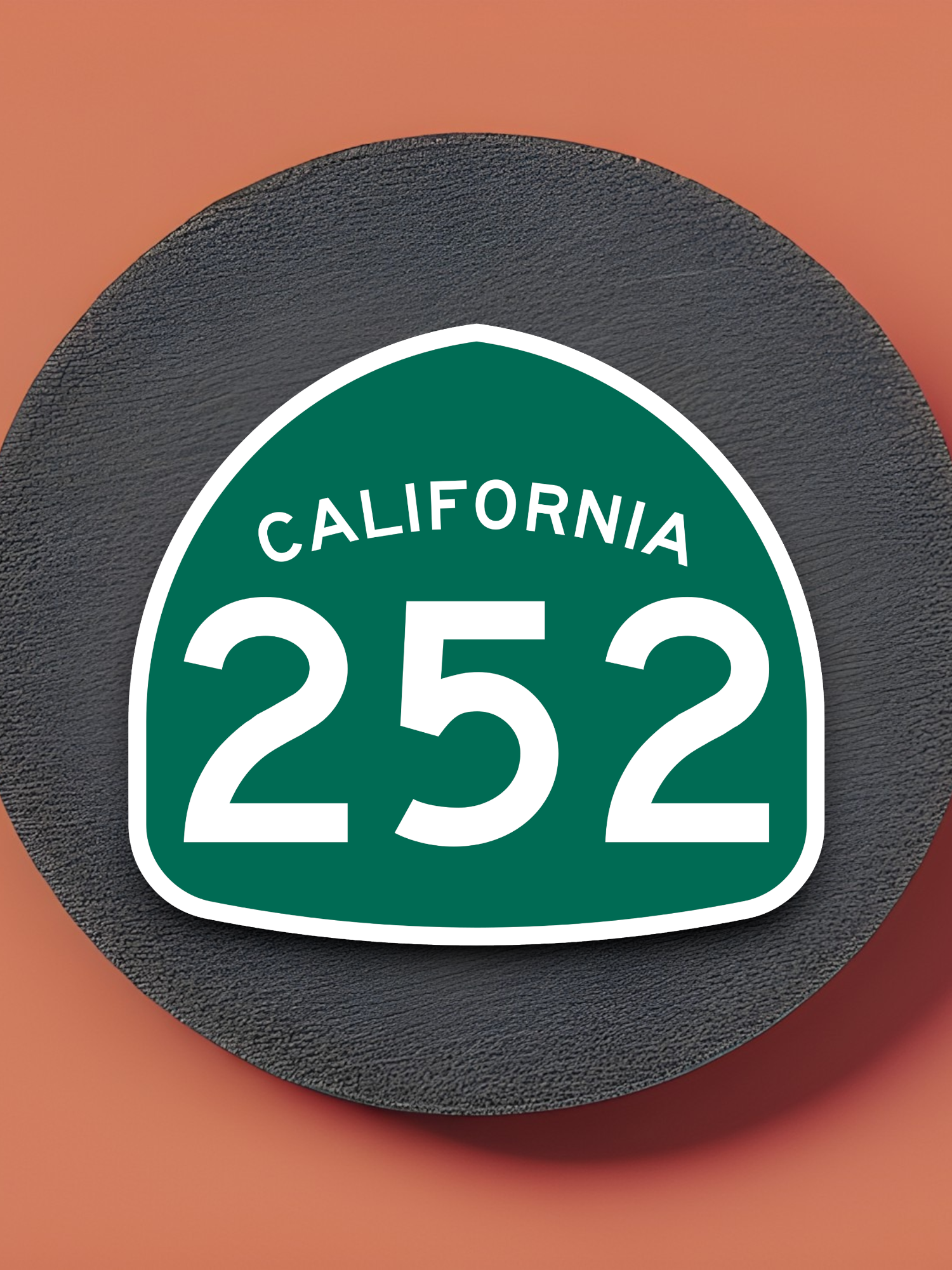 California State Route 252 Road Sign Sticker