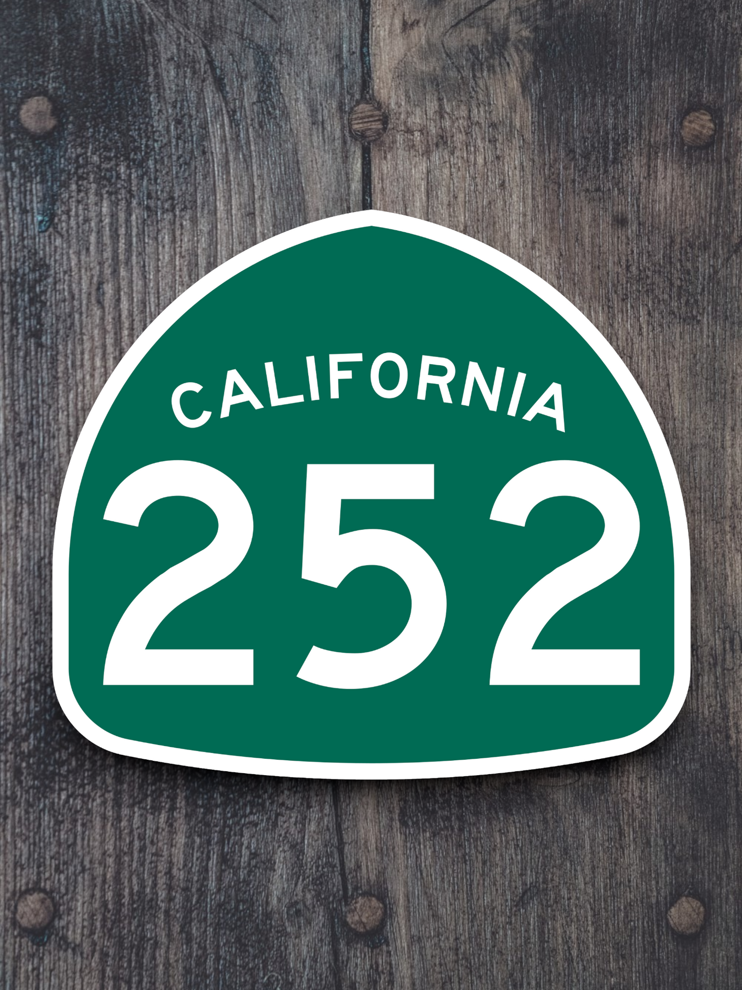 California State Route 252 Road Sign Sticker