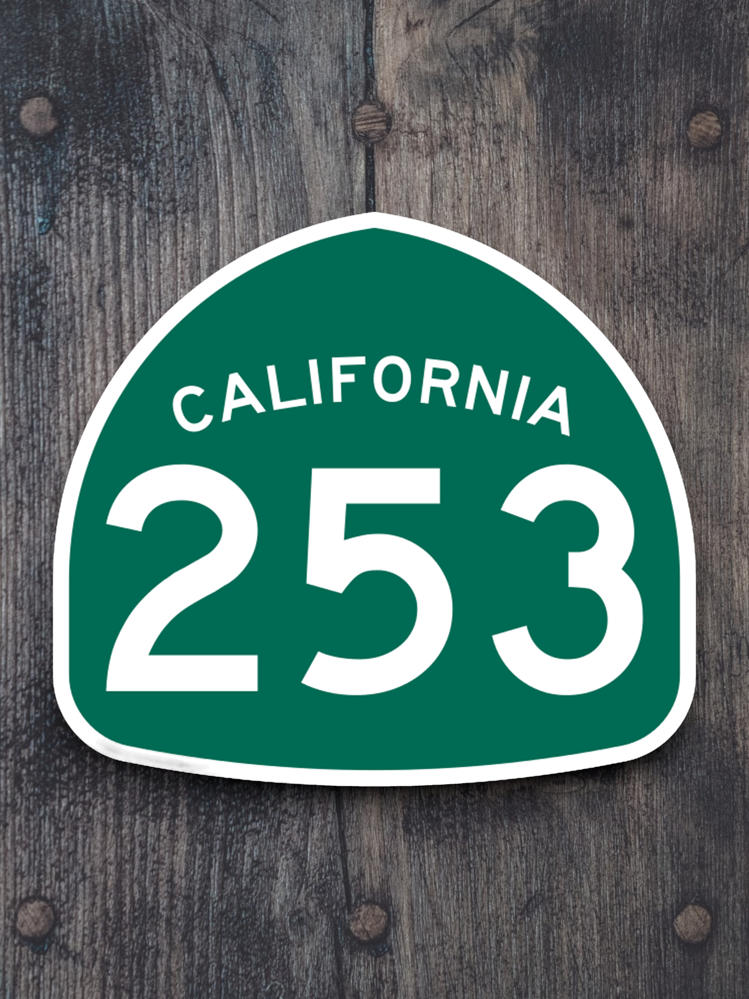 California State Route 253 Road Sign Sticker