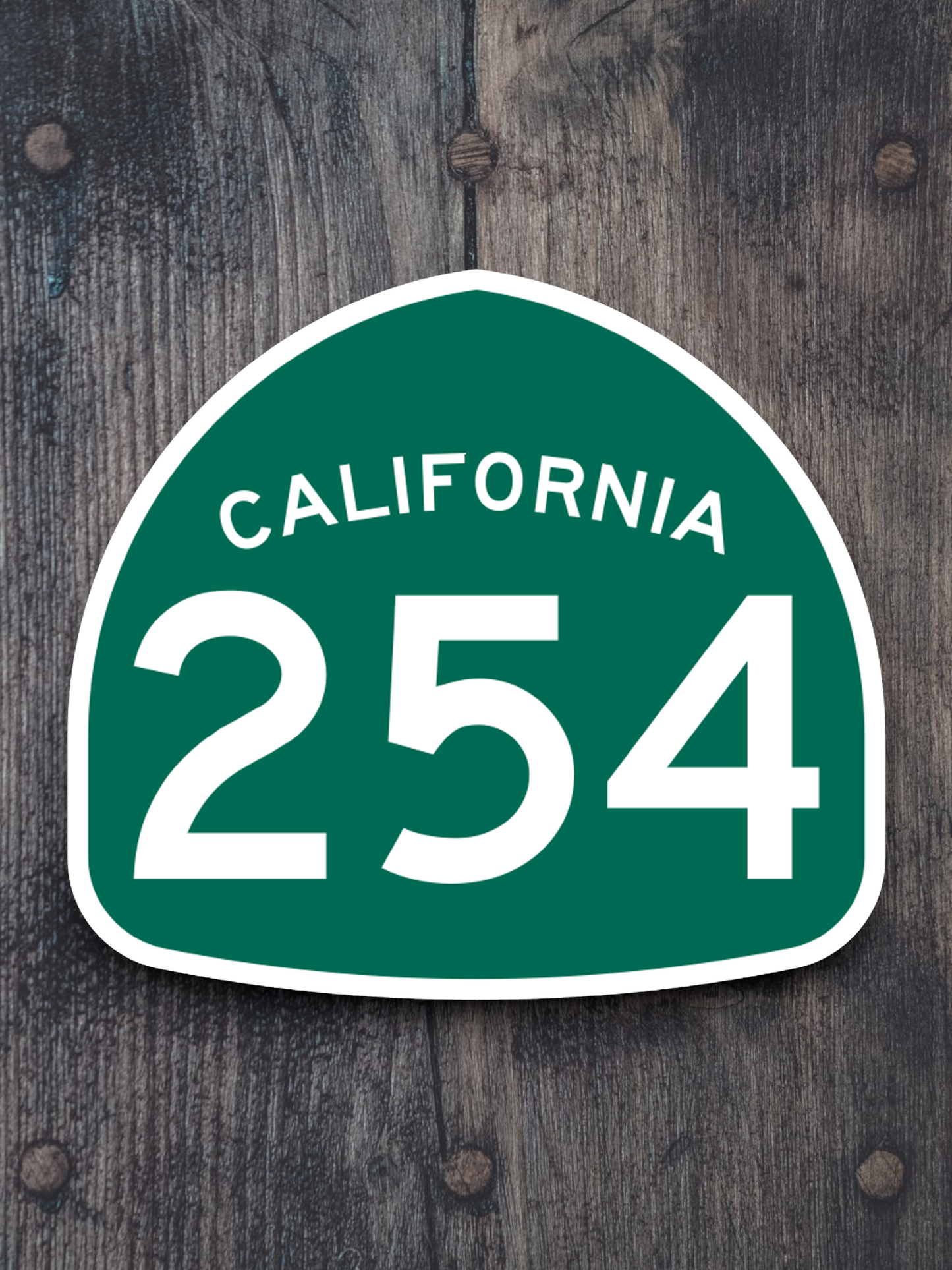 California State Route 254 Road Sign Sticker