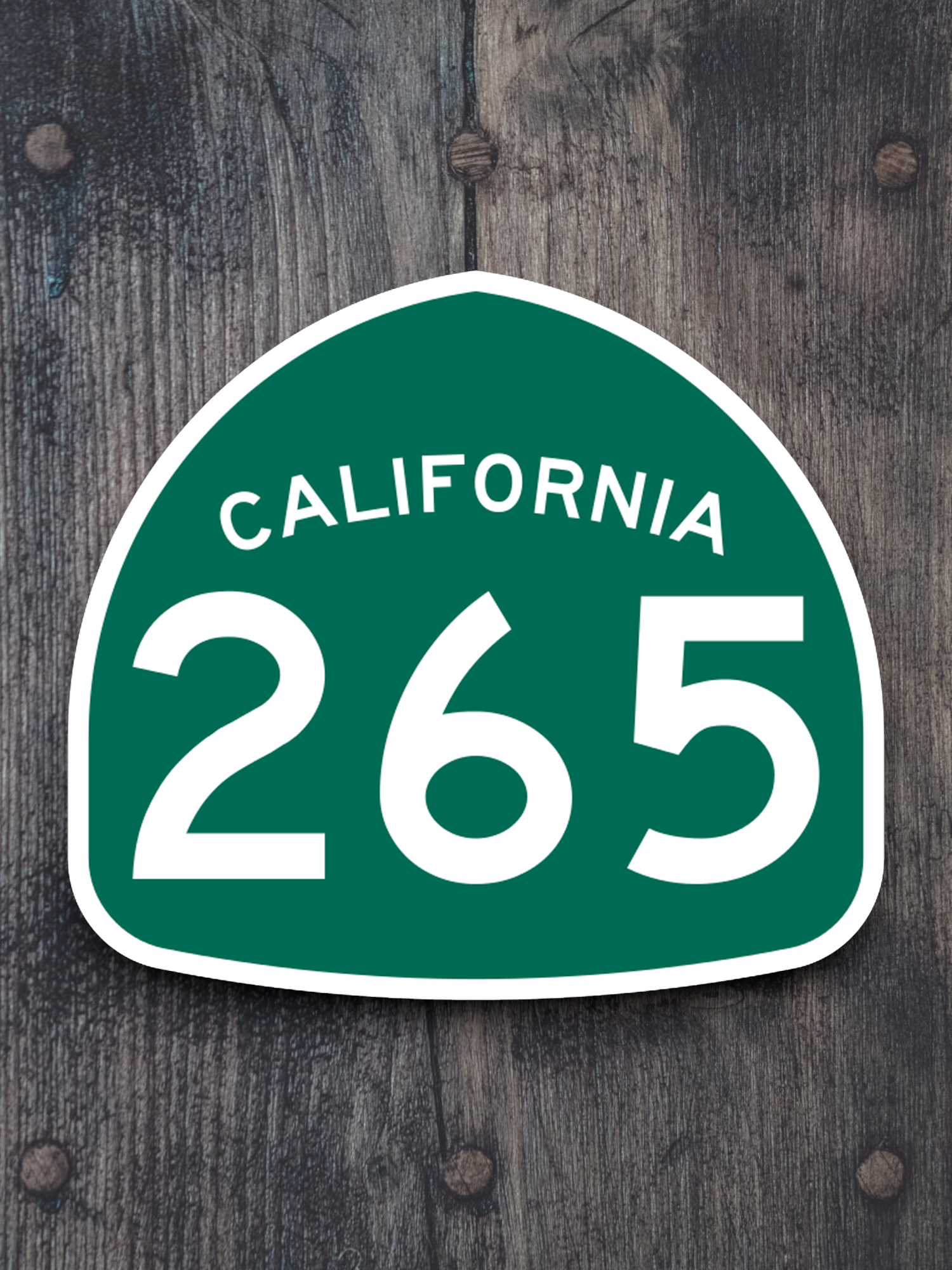 California State Route 265 Road Sign Sticker