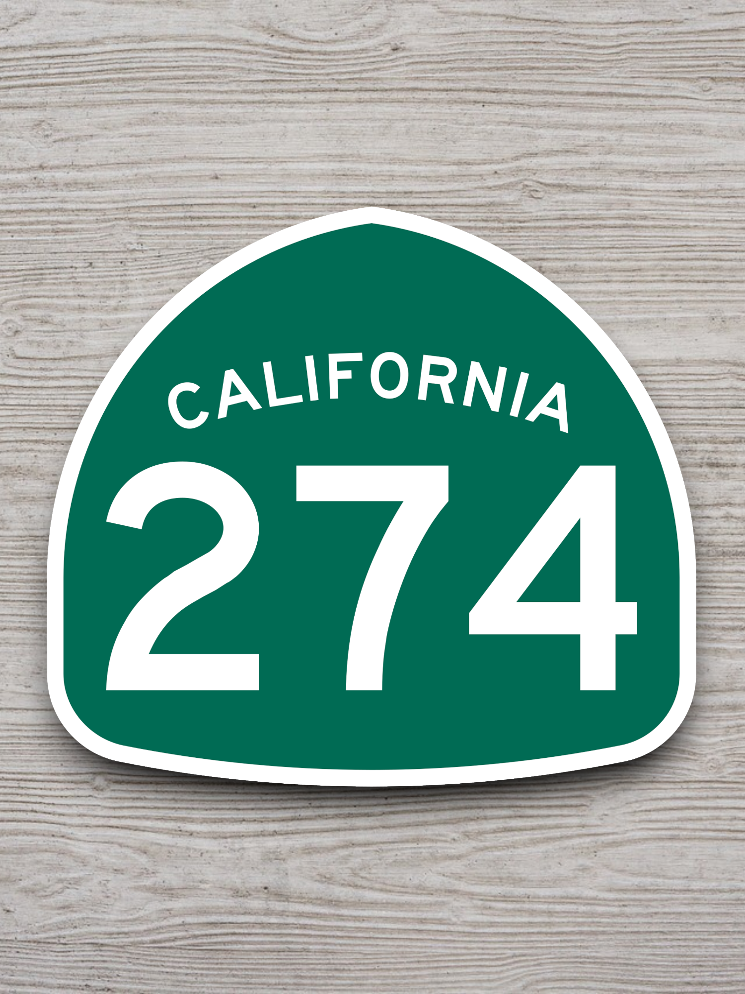 California State Route 274 Road Sign Sticker