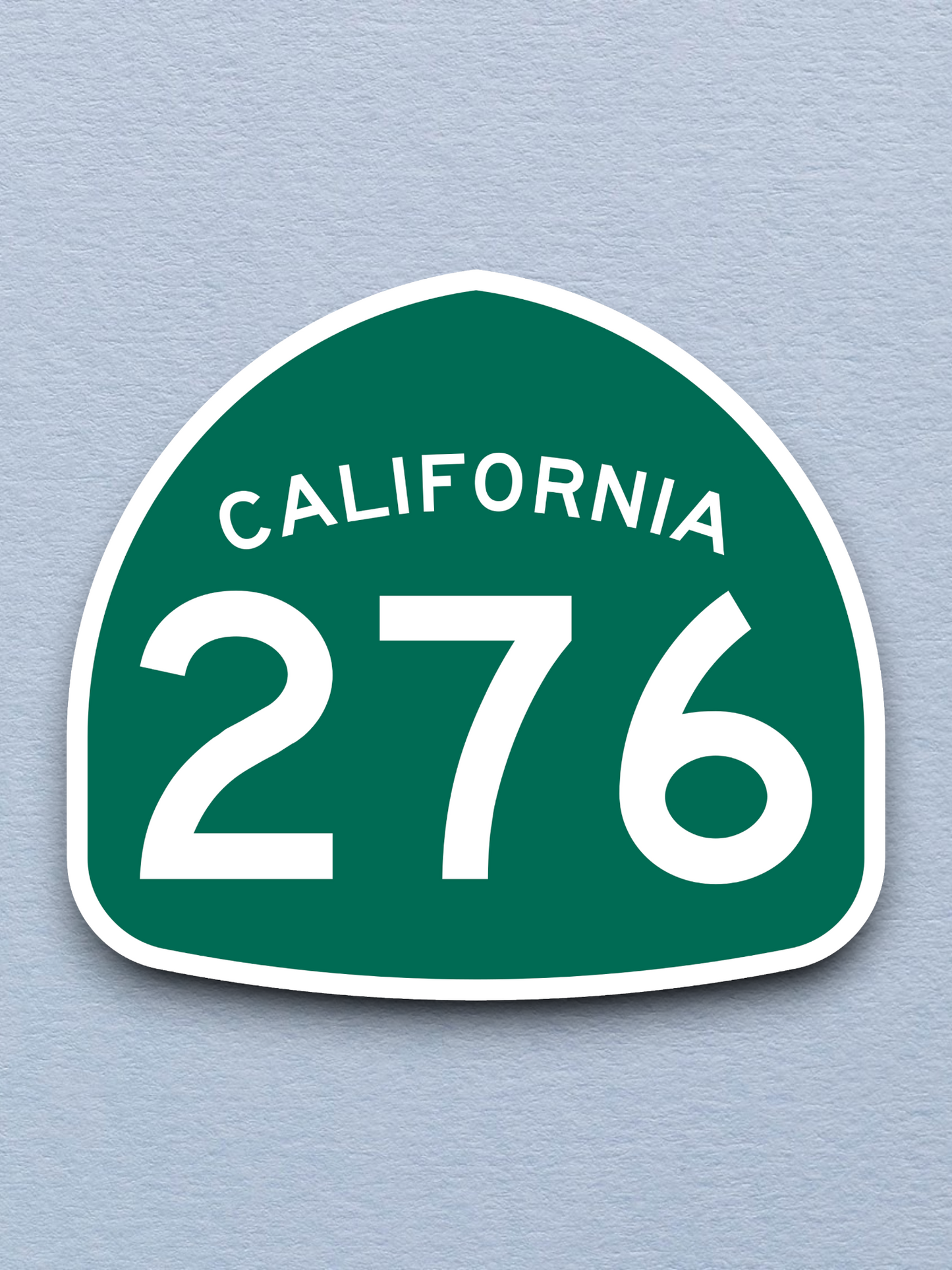 California State Route 276 Road Sign Sticker