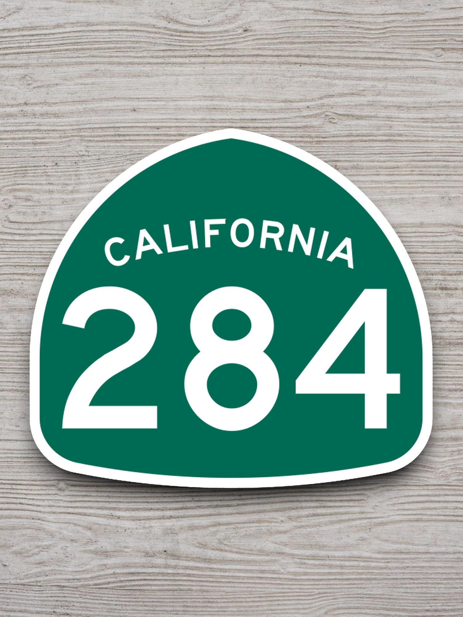 California State Route 284 Road Sign Sticker