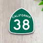 California State Route 38 Sticker