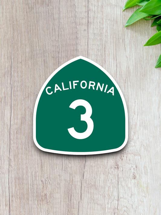 California State Route 3 Sticker