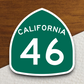 California State Route 46 Sticker