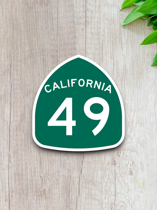 California State Route 49 Sticker