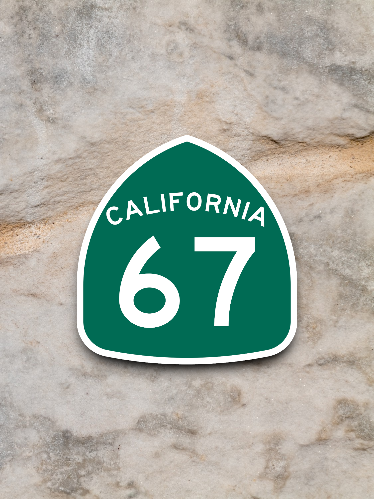 California State Route 67 Sticker