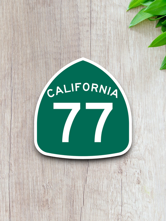 California State Route 77 Sticker