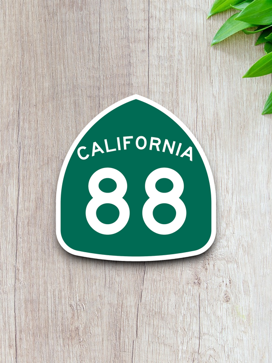 California State Route 88 Road Sign Sticker