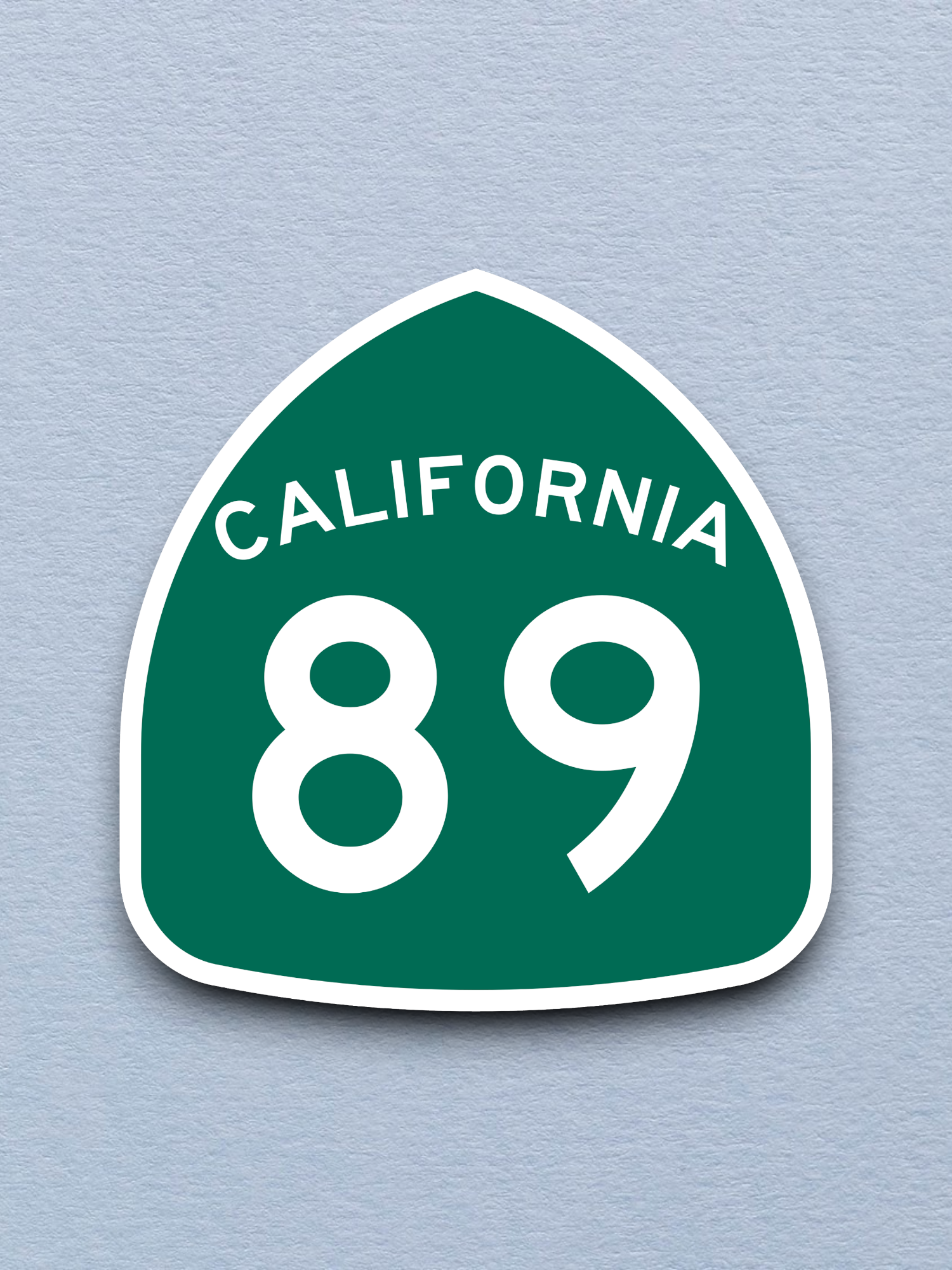 California State Route 89 Road Sign Sticker