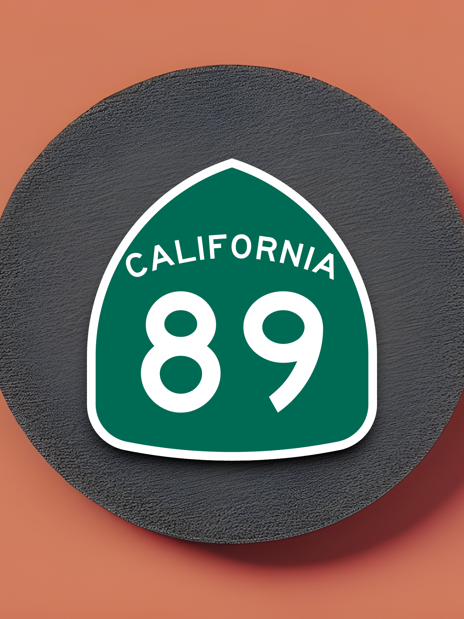 California State Route 89 Road Sign Sticker