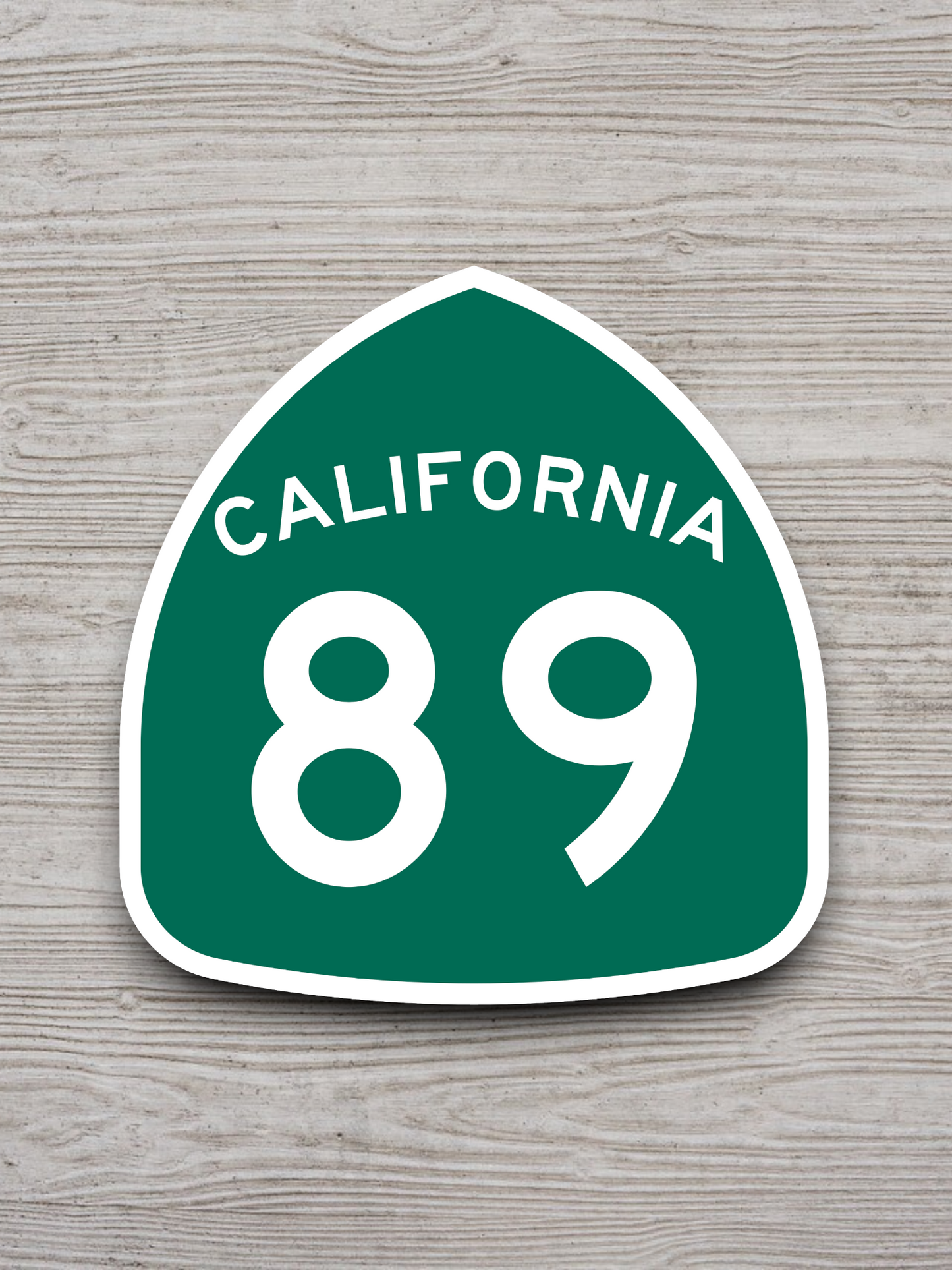 California State Route 89 Road Sign Sticker