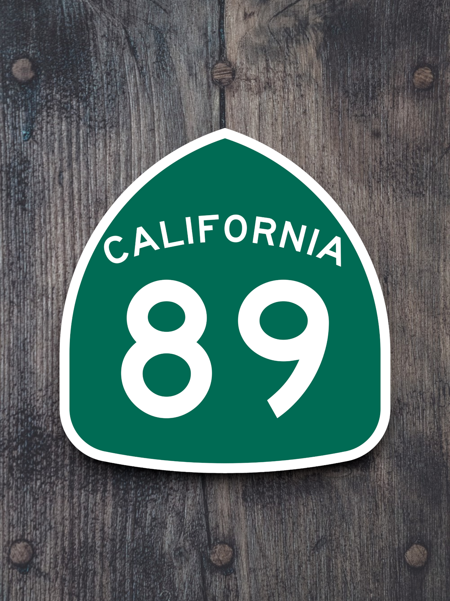 California State Route 89 Road Sign Sticker