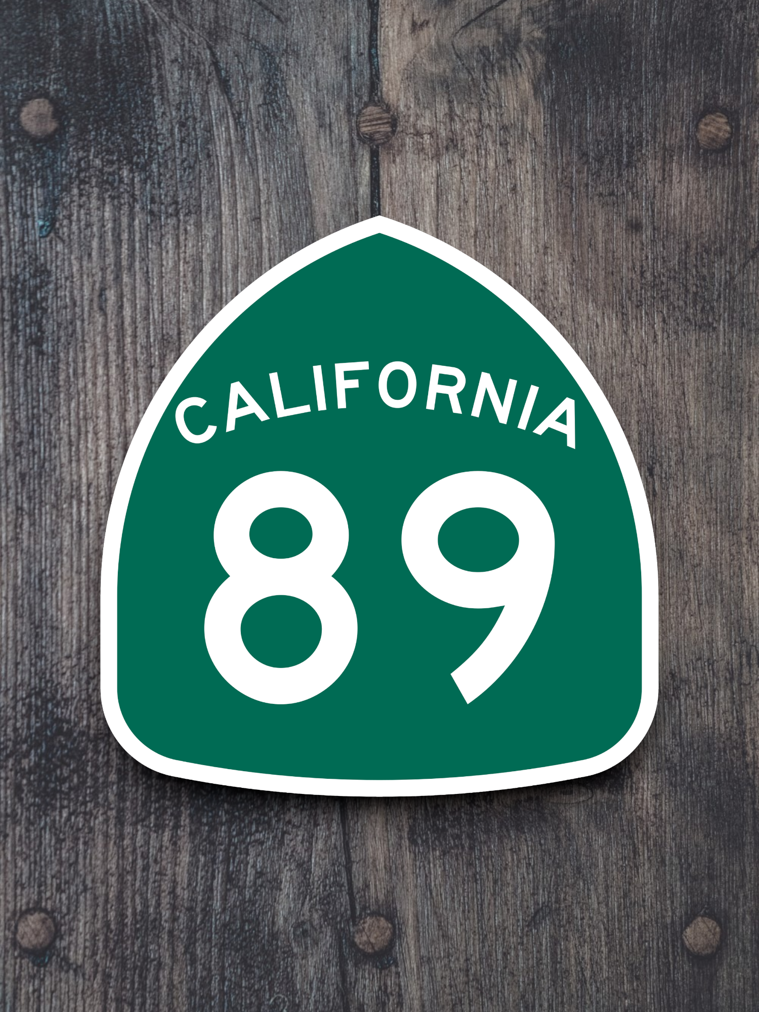 California State Route 89 Road Sign Sticker