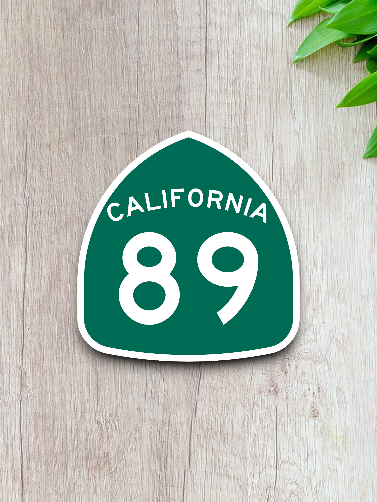 California State Route 89 Road Sign Sticker